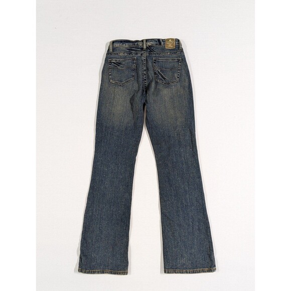 Z. Cavaricci Retro Size 8 Vintage Flare Blue Jeans with Floral Embellishments - Picture 7 of 11